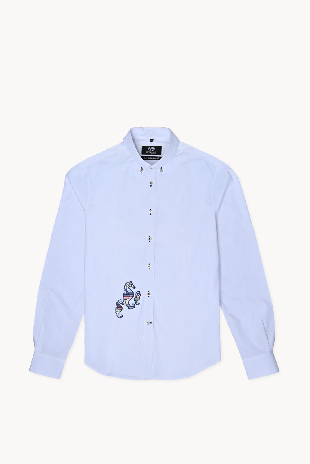 Camasa casual croita cu tipar extracambrat