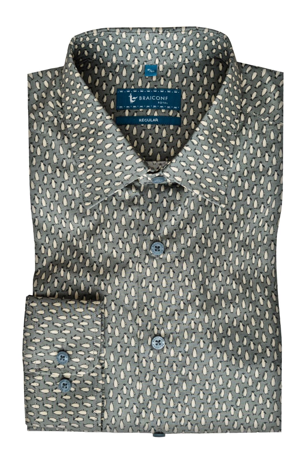 Camasa casual croita cu tipar clasic