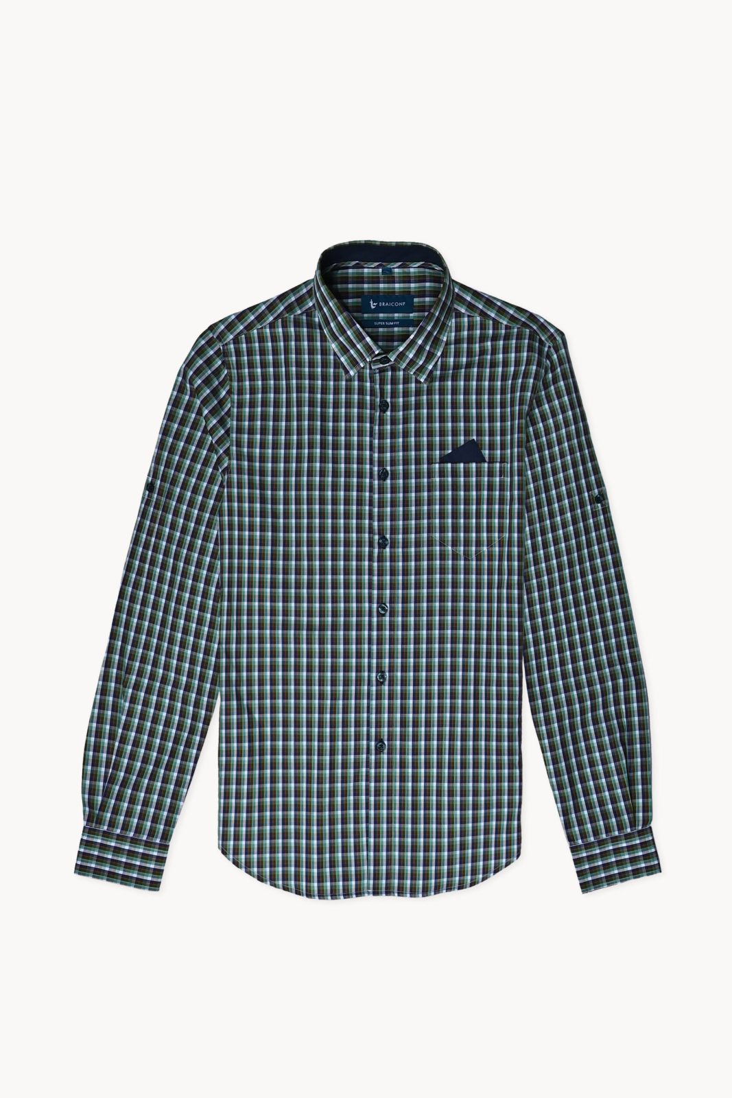 Camasa casual croita cu tipar extracambrat